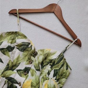 H&M | lemon 🍋 dress | 55 linen, 45 cotton | size: L